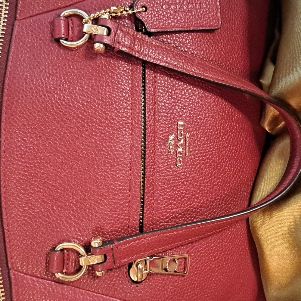 NEW Coach  Prairie Burgundy Satchel and Crossbody Excellent Condition - Picture 4 of 14